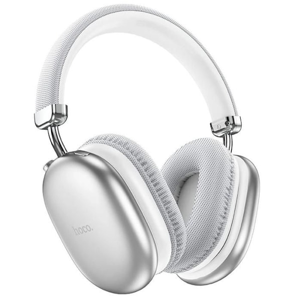 Bluetooth headset - HOCO - W35 Max - Sølv - Sammenklappelig - 90 timers batteriertid pengar