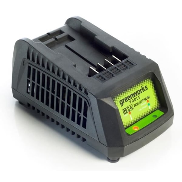 Universel batterioplader GREENWORKS G24UC 24V - Sort og grøn svart och grönt