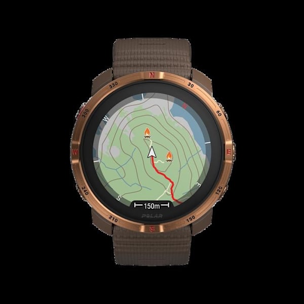 Urheilukello - Polar - Grit X2 - AMOLED - Safiirilasi - Monilaji Brun koppar