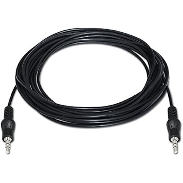 Stereo lydkabel - AISENS A128 - 0144 - Jack 3,5 - 10 m - Sort Svart