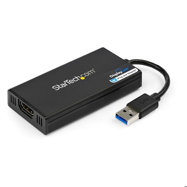 Multiskærmsvideoadapter - STARTECH - DL-5500 - USB 3.0 til HDMI - 4K - Sort Sort