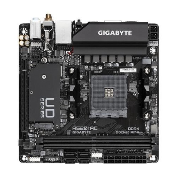 GIGABYTE A520I AC EMLETOPAIKKA AM4 MINI ITX AMD A520