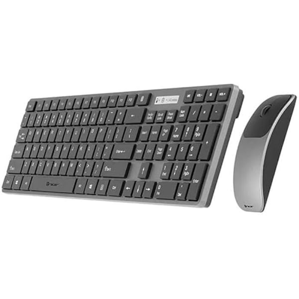 Trådlöst tangentbord och mus - TRACER - TRAKLA46773 - Engelska - Svart - RF Nano Svart, Grå