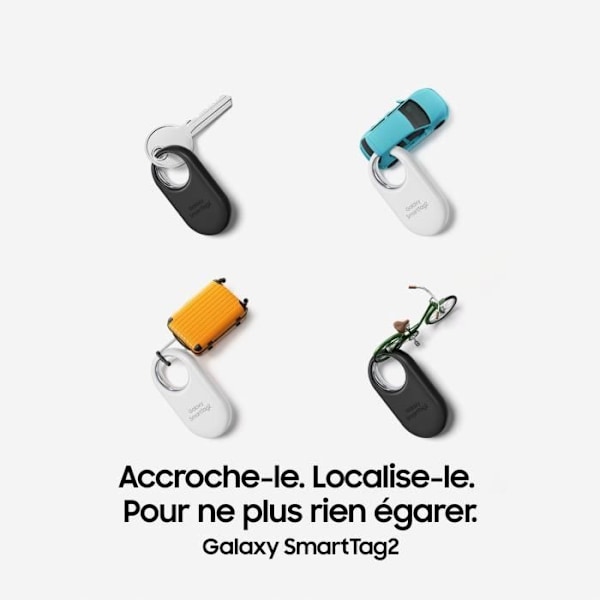 Samsungin matkapuhelintarvikepaketti 4 kpl Galaxy SmartTag2 mustavalkoinen
