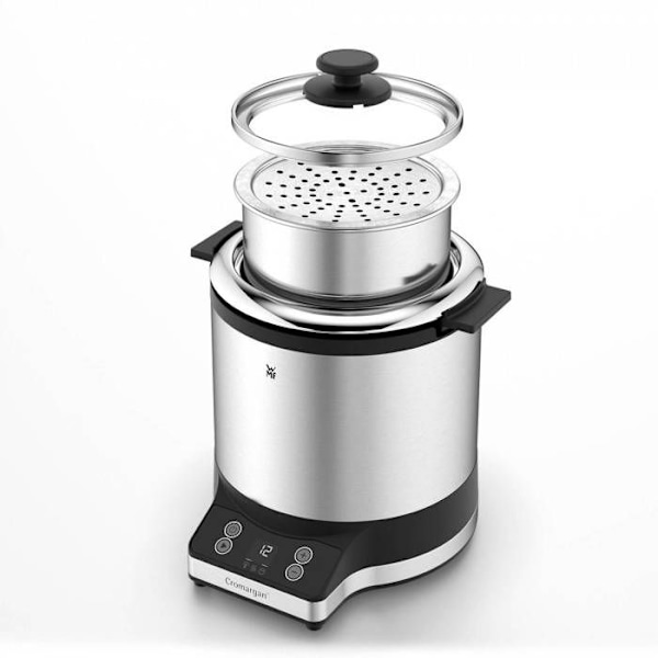 WMF Kitchenminis risekoger - Kompakt og non-stick - Madkasse inkluderet Rostfritt stål