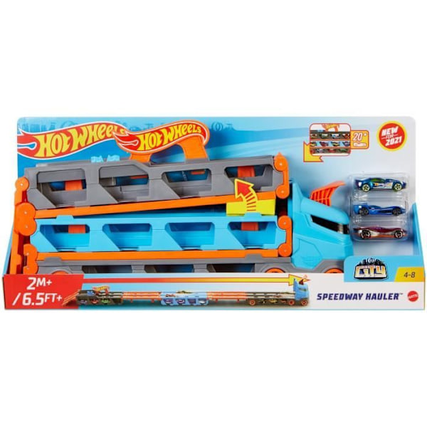 Hot Wheels - Super expanderbar transporter - Krets / Liten bil - Från 4 år GVG37 Flerfärgad