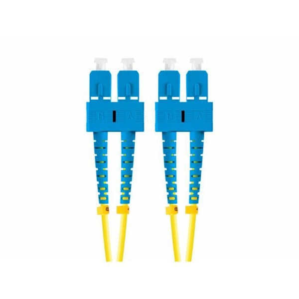 Lanberg - FO-SUSU-SD11-0050-YE - LATIGEUR FIBER 5M MONO SC/UPC-SC/UPC DUPLEX G657A1 LSZH KELTAINEN