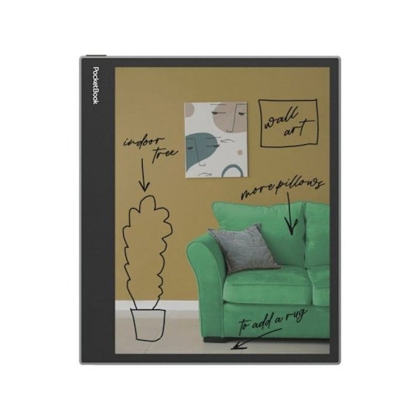 Läsplatta - POCKETBOOK - InkPad EO - 10,3 tum - E-Ink Kaleido 3 - 64GB - WI-FI - Grå