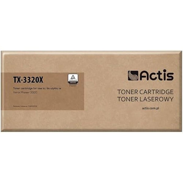 Toner - ACTIS - TX-3320X - Sort - 11000 sider - Kompatibel med Xerox 106R02306