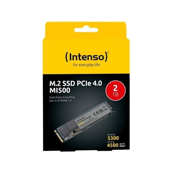 Intenso 2 TB SSD Intern NVMe/PCIe M.2 PCIe NVMe 4.0 x4 Retail 3836470