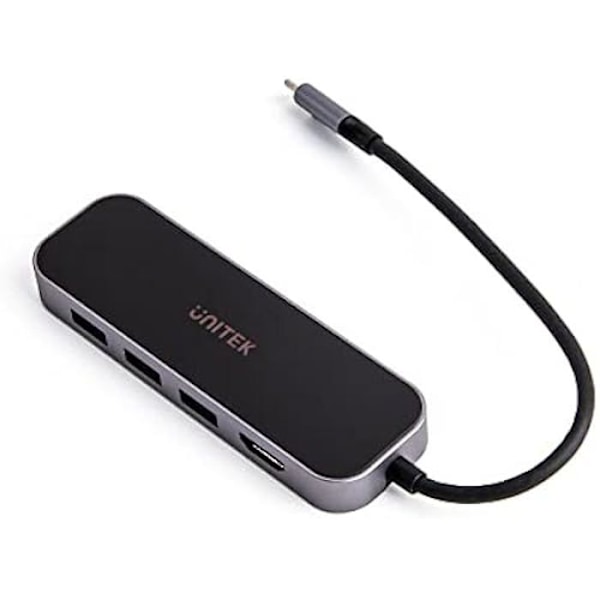 USB-C Hub UNITEK - 3 USB-A-porttia, RJ-45, HDMI 4K, PD100W