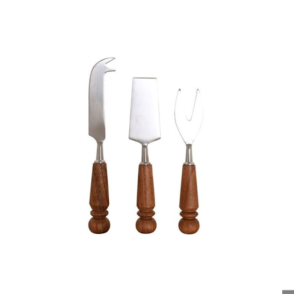 Ostesknive - DKD Home Decor - Glamour - Rustfrit stål - Opvaskemaskinevenlig - 3 stk. guld/silver/naturlig
