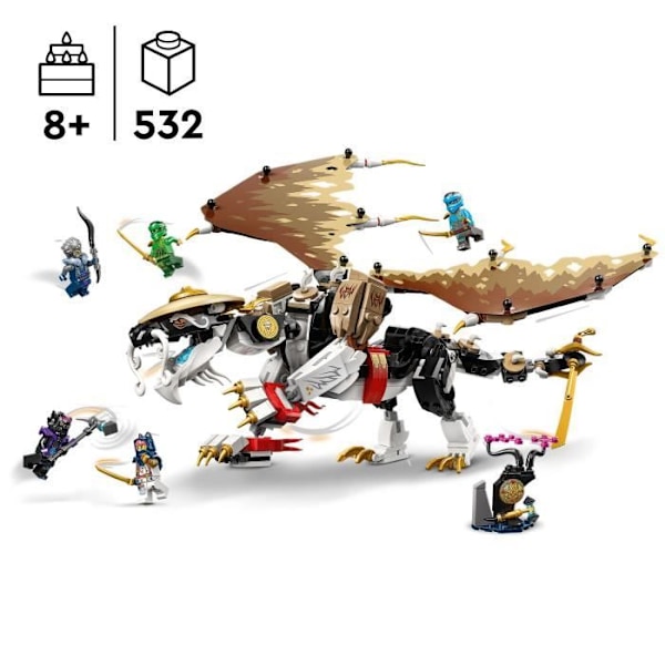 LEGO® 71809 NINJAGO er lig med Dragemesteren, Ninja-legetøj med 5 Ninja-minifigurer inklusive Lloyd og Nya-karakterer Flerfarvet