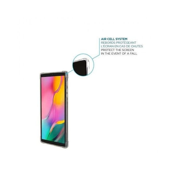 Tabletinsuojus - Mobilis - R-sarja - Yhteensopiva Galaxy Tab A8 - Läpinäkyvä - 10,5 tuumaa Transparent