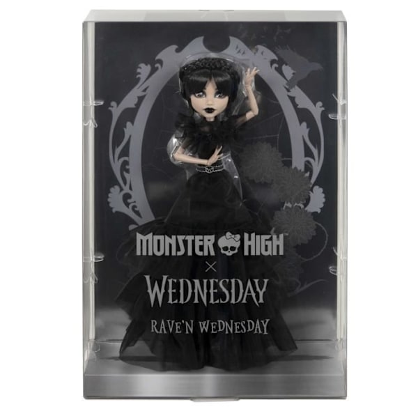 Monster High - Keskiviikko Addams Ball Outfit - Dollissa - Monster High - HXJ03 Flerfärgad