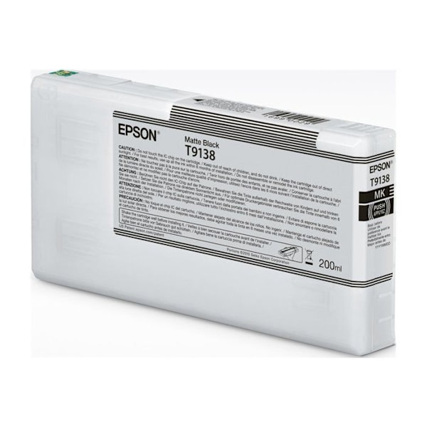 EPSON T9138 Matta BK Muste Kassetti