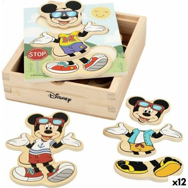 Disney Puslespil Børn i Træ + 2 År (12 Enheder)