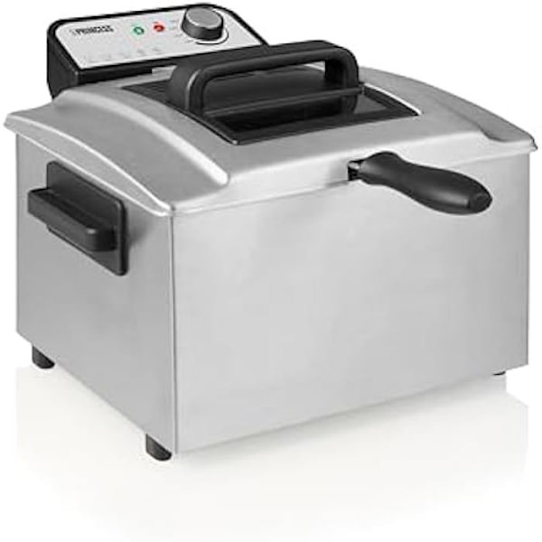 Fritøser - PRINCESS - Model 5L - 3270 W - Cool Zone-teknologi - Rustfrit stål Pengar