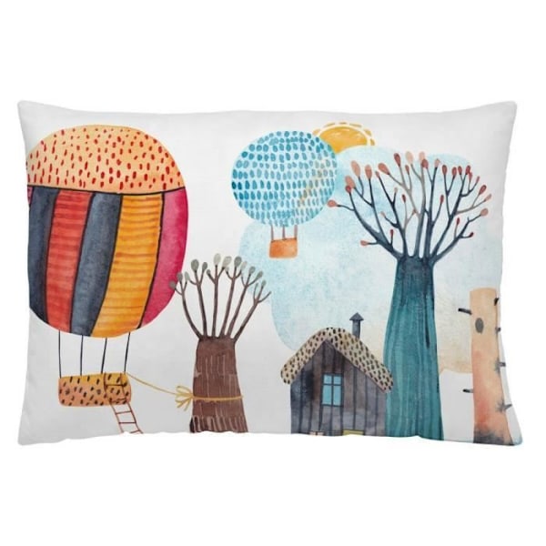 Pudecover - Naturals - Andrew - 50 x 30 cm - Hvid - Rektangulær naturlig