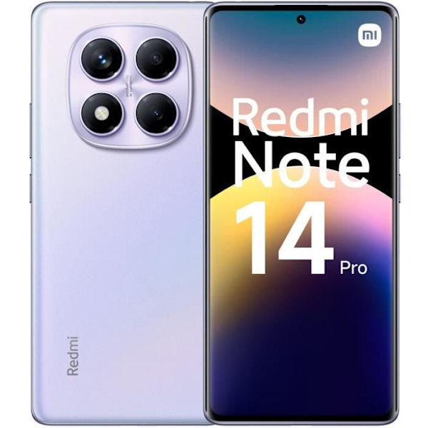 XIAOMI - Redmi Note 14 Pro - 8 Gt + 256 Gt - Aurora Purple