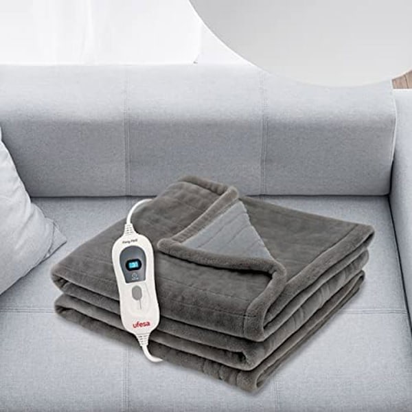 Elektrisk varmetæppe - UFESA - Softy Fleece - 150x100cm - 120W - Automatisk slukning
