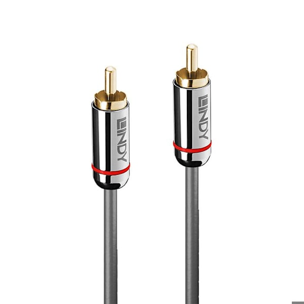 Digitalt lydkabel (koaksialt) - LINDY - Cromo Line - Guldbelagte stik - 1m