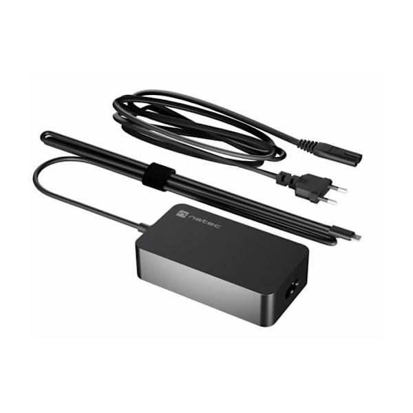 CARGADOR NATEC GRAYLING USB-C 65W KANNETTAVILLE, TAULU-TELTTAILLE, ÄLYPUHELIMILLE