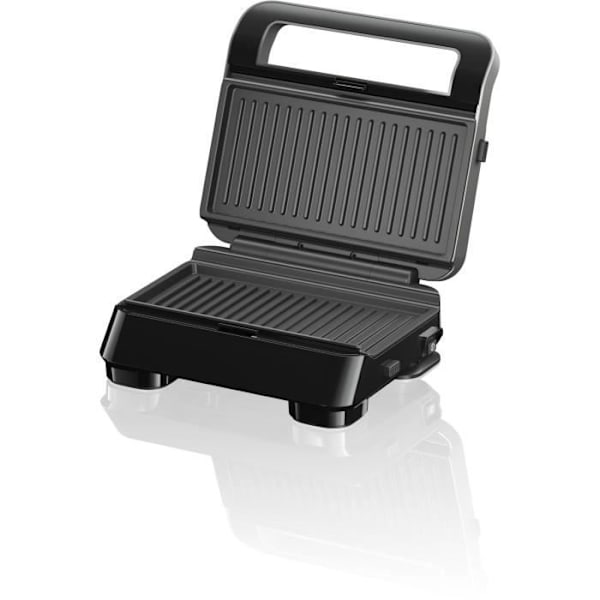 Grill - BRAUN - Sandwichmaskine 5 SM5006 - 800 W - Inox / Sort Rostfritt stål och svart