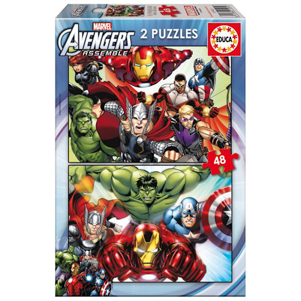 Pussel 2 x 48 bitar: Avengers