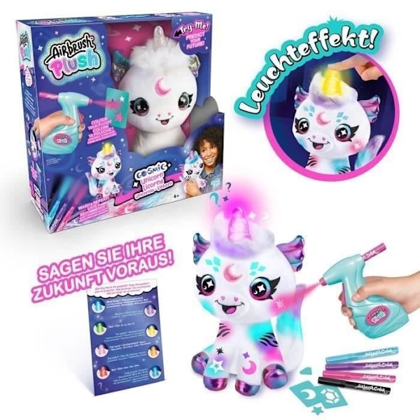 Canal Toys - Airbrush-pehmo - Cosmic Unicorn -pehmo, jonka voi muokata valotorven avulla - AIR 028