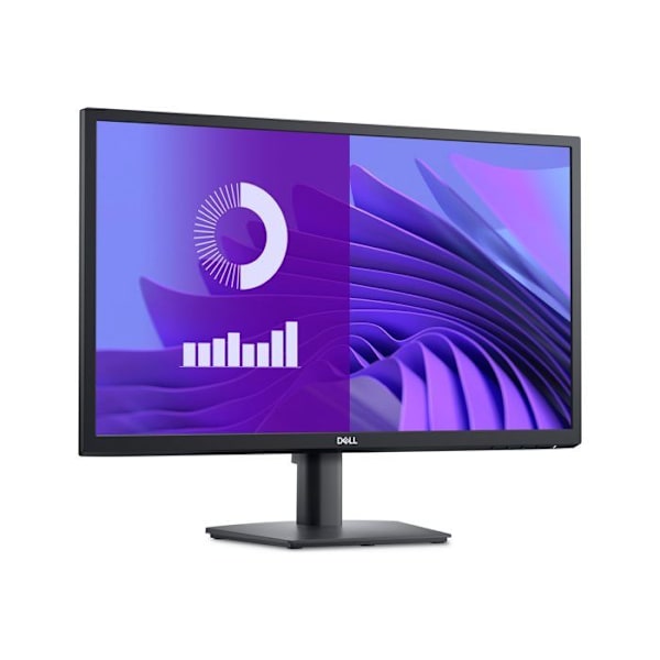 Dell 24 skærm - E2425H - 24 tommer - IPS - Sort - 1920 x 1080 - 5 ms - HDMI, DisplayPort, DVI, VGA, USB