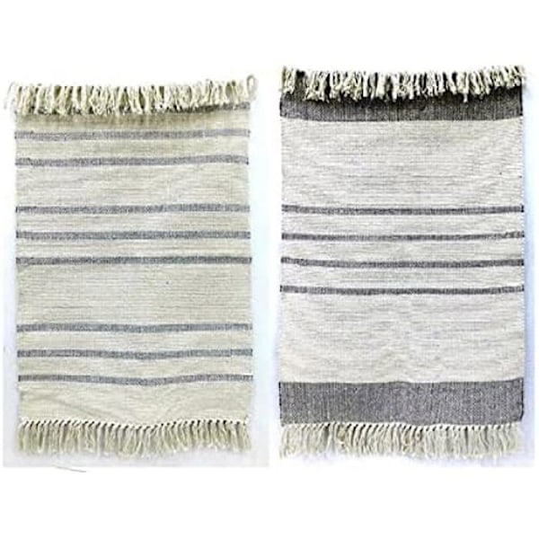 Matta - DKD HEMINNREDNING - Standard - Bomull - Vit - 18x50x45 cm Vit