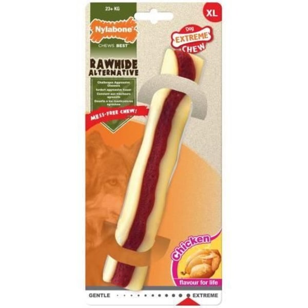 Hundelegetøj at tygge - NYLABONE - Roll Extreme - Læder - Lille - S