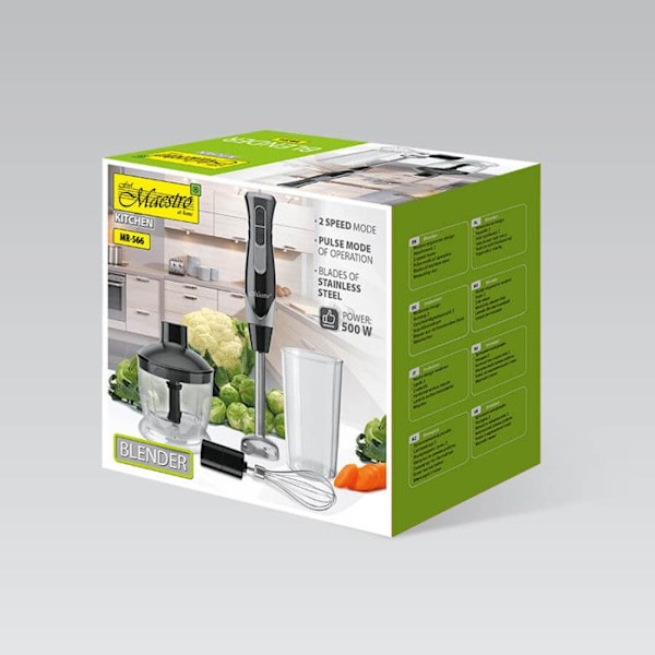 Blender Maestro, 500W, Turbo-funktion, 900ml beholder, MR-566