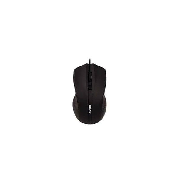 Nilox RATON ÓPTICO USB Mus 1600 DPI -NEGRO Sort