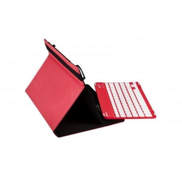 SilverHT 19145, Foldbar kuffert, Universal, 25,6 cm (10,1"), Bluetooth, Tastatur, Rød, Hvid