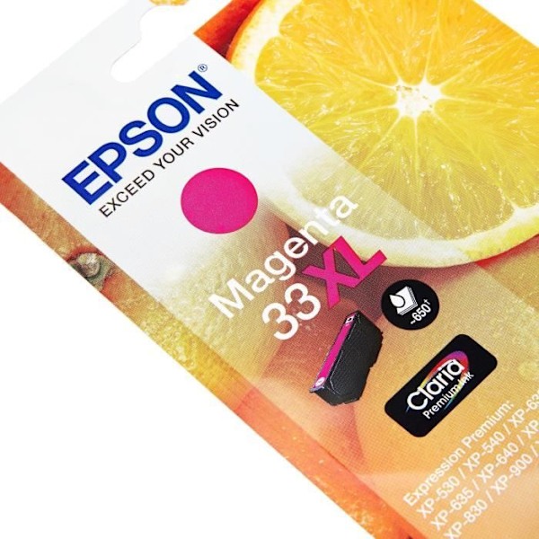EPSON T3363 XL Magenta mustepatruuna - oranssit (C13T33634012)