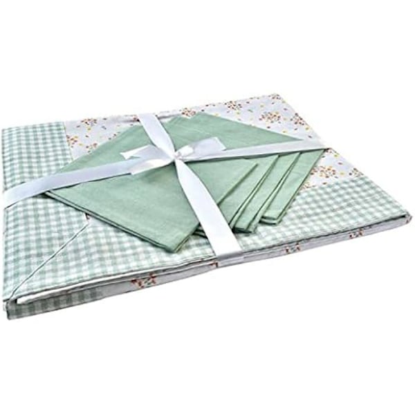 Bordstablett - DKD HEMINNREDNING - Grön - Polyester och bomull - 23 x 40 x 33 cm - Estándar grön