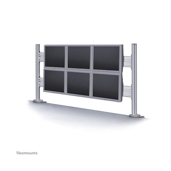 Monteringskomponent - NewStar - FPMA-DTB200 - 6 LCD-skärmar - Silver - 10" till 24" Silver
