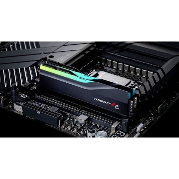 Trident RAM-hukommelse G.SKILL med RGB, DDR5, 32 GB, 6400 MHz, CL32 (F5-6400J3239G16GX2-TZ5RK)