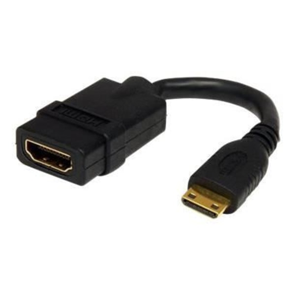 Nopea HDMI-kaapeli 13 cm - STARTECH - HDMI - HDMI Mini - F/M - Musta
