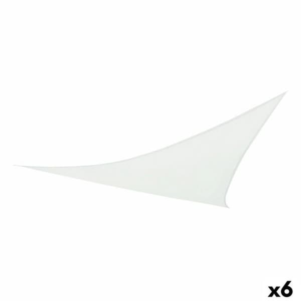 Triangulär skugga - AKTIVE - 360 x 0,5 x 360 cm - Vit - Vattentålig - Polyester - Upphängd montering