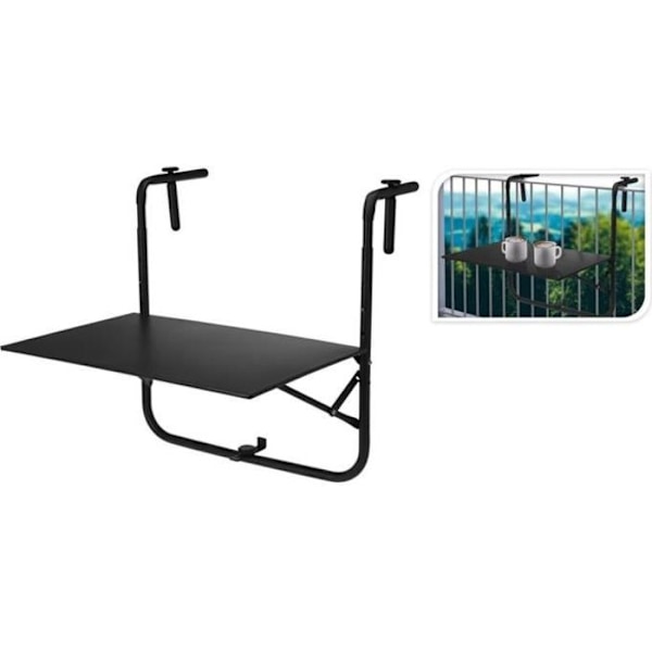 ProGarden Balkonbord Mørkegrå Mat