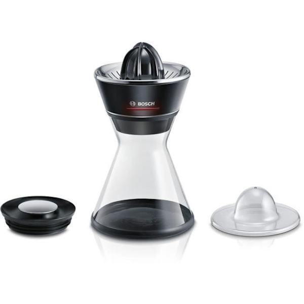 Citruspuristin - BOSCH - MCP72GPB VitaStyle Citro - Musta / harjattu ruostumaton teräs - 40 W - LED - lasiastia 1 L - universaali kartio Svart och borstad rostfritt stål