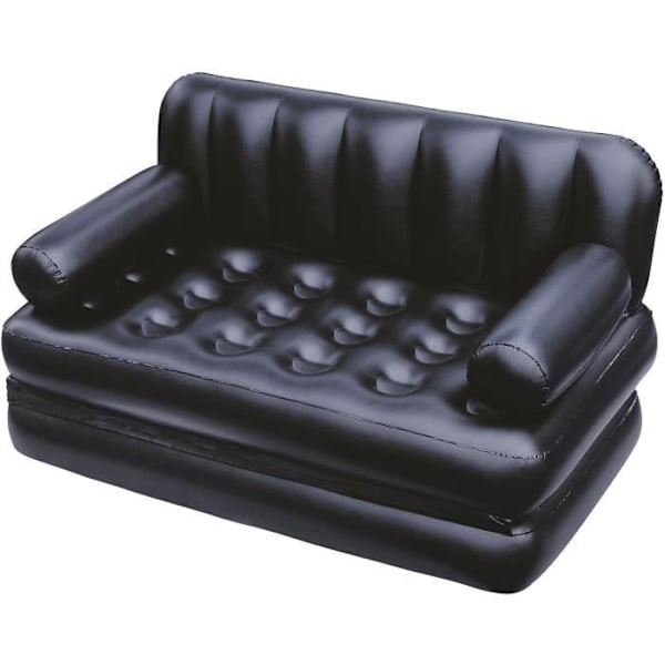 TD® oppustelig sovesofa 152 x 64 x 18,8 cm Sammenfoldelig udendørs oppustelig sofa Svart