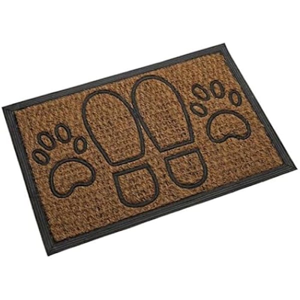 Dørmåtte - VERSA - Flerfarvet - Kokosfiber - 40 x 60 cm - Rektangulær Flerfärgad