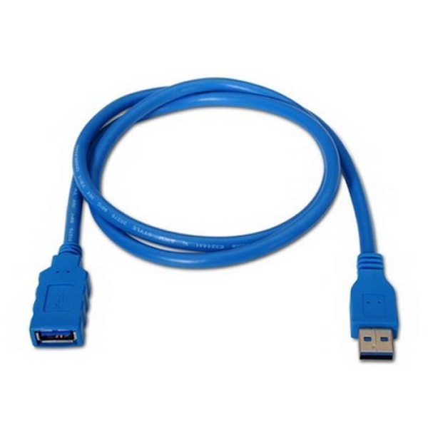 Nanokabel 10.01.0902-BL, 2 m, USB A, USB A, 3.0 (3.1 Gen 1), Han-Hun, Blå