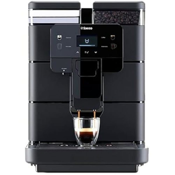 Automatisk kaffemaskin - SAECO - Royal Black - Espresso - 1450 Watt - Kaffebönakompatibel Svart
