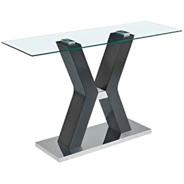 Konsol - DKD HEMINNREDNING - Svart - Härdat glas - MDF trä - 120x40x76 cm Svart