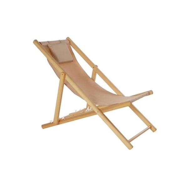 Fåtölj - Brun - Polyester MDF - Nackstöd - 57,5 x 113 x 77 cm